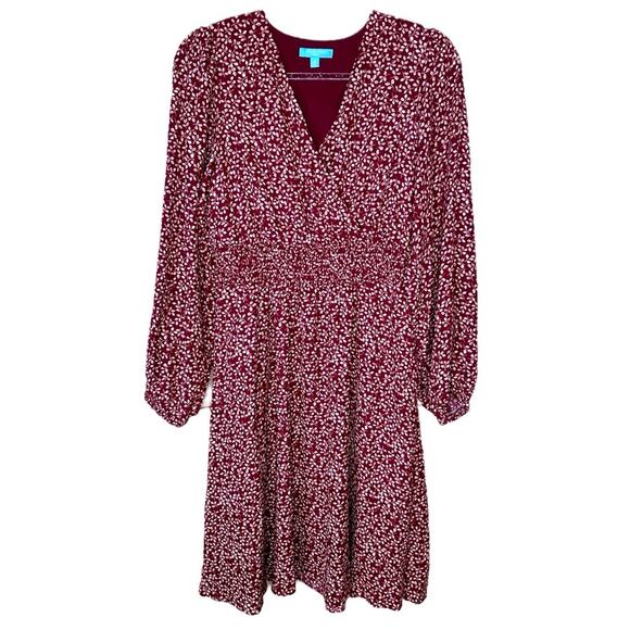 Draper James RSVP Classic Dress Floral V-neck Puff sleeve - Picture 1 of 7